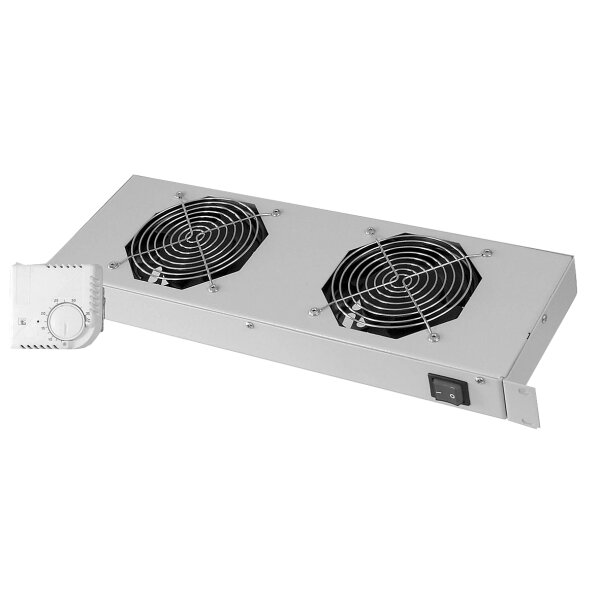 DIGITUS unit&eacute; de ventilation 19, 1 U, 2 ventilateurs 120 mm