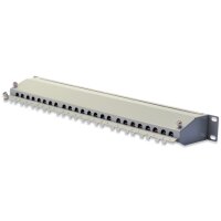 DIGITUS 19" Patch Panel Kat.6, Klasse E, 24 x RJ45,...