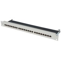 DIGITUS 19" Patch Panel Kat.6, Klasse E, 24 x RJ45,...