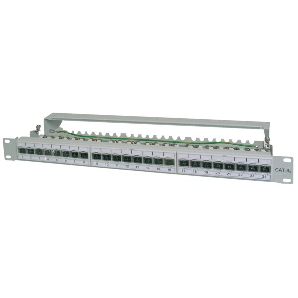 DIGITUS Panneau 19, cat.6A (profond), 25 x ports RJ45, 1 U