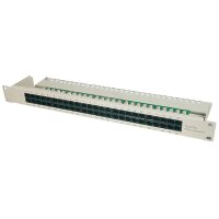DIGITUS 19" ISDN Patch Panel Kat. 3, 50 x RJ45, 1 HE