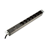 DIGITUS 19 Steckdosenleiste 7-fach, mit Überlastschutz