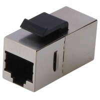 DIGITUS Modular Adapter Kat.6A, geschirmt, 2 x RJ45 Kupplung