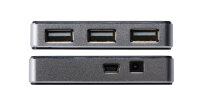 DIGITUS Mini hub USB 2.0, 4 ports, argenté, avec...