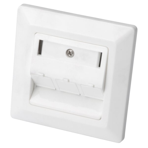 DIGITUS Bo&icirc;tier vide pour module Keystone, 2 compartiments