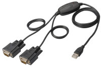 DIGITUS câble adaptateur USB 2.0 - 2 x RS232, 1...