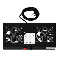 DIGITUS 19" Belüftungseinheit, 1 HE, 2 x 120 mm...