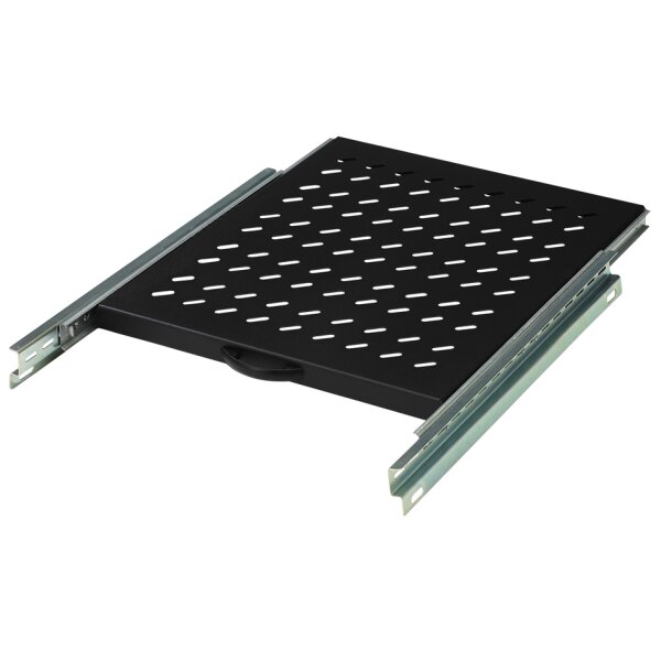 DIGITUS 19" Fachboden, 1 HE, ausziehbar, Tiefe: 345 mm