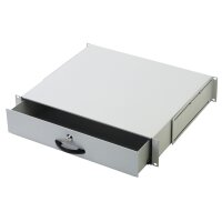 DIGITUS 19" Dokumentenfach, 2 HE, lichtgrau (RAL 7035)