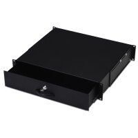 DIGITUS 19" Dokumentenfach, 2 HE, schwarz (RAL 9005)
