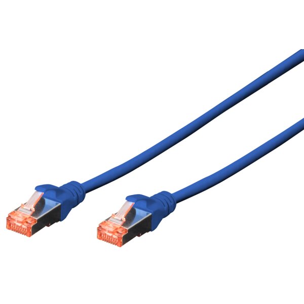 DIGITUS Patchkabel, Kat. 6, S FTP, 0,25 m, blau
