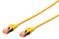 DIGITUS Câble de brassage, Cat. 6, S/FTP, 0,5 m, jaune