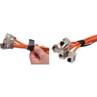 DIGITUS Klettband, 20 mm x 10 m, schwarz