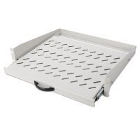 DIGITUS 19" Fachboden, 2 HE, ausziehbar, Tiefe: 367 mm