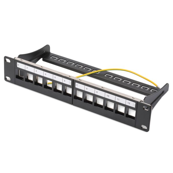 DIGITUS Panneau de brassage 10 pour modules Keystone,