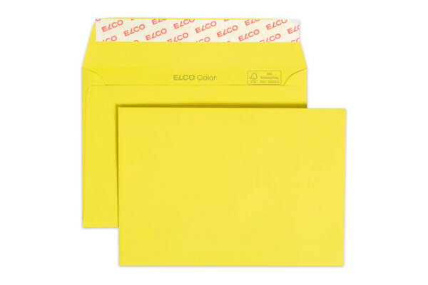 ELCO Enveloppe Color s/fenêtre C6 18832.72 100g, jaune 250 pcs.