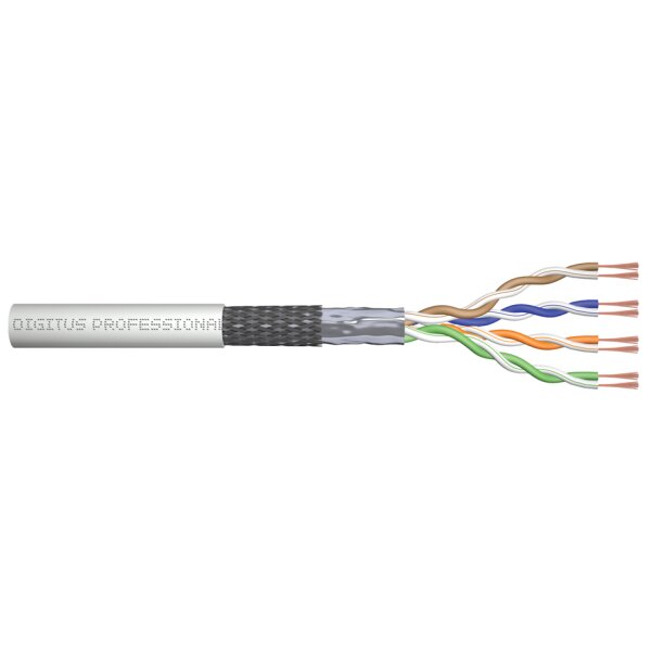 DIGITUS C&acirc;ble patch cat.5e, SF/UTP, anneau de 305 m, gris