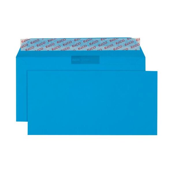 ELCO Briefumschlag Color C5/6 100g FSC intensivblau, mit Haftklebeverschluss