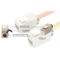 DIGITUS Keystone Modul Kat. 6A, geschirmt, grau