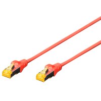 DIGITUS Câble de brassage Cat.6A, S/FTP, 3,0 m, rouge