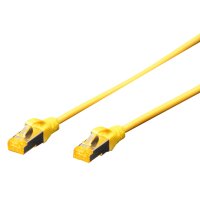 DIGITUS Câble de brassage Cat.6A, S/FTP, 0,5 m, jaune