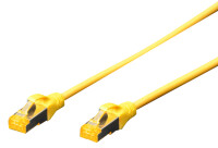 DIGITUS Câble de brassage Cat.6A, S/FTP, 0,5 m, jaune