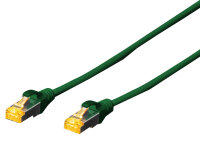 DIGITUS Câble de brassage Cat.6A, S/FTP, 3,0 m, vert