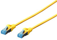 DIGITUS Câble patch Cat. 5e, SF/UTP, 0,5 m, bleu