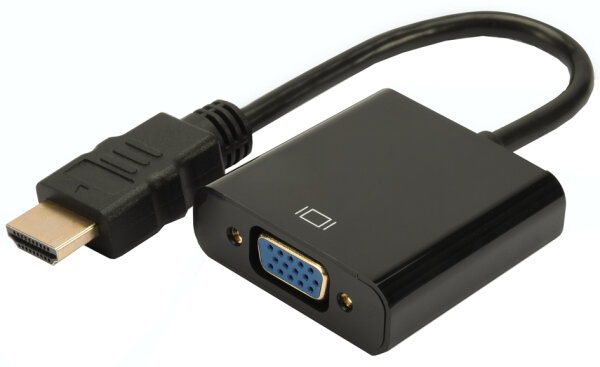 DIGITUS convertisseur HDMI vers VGA, noir, entrée: HDMI de