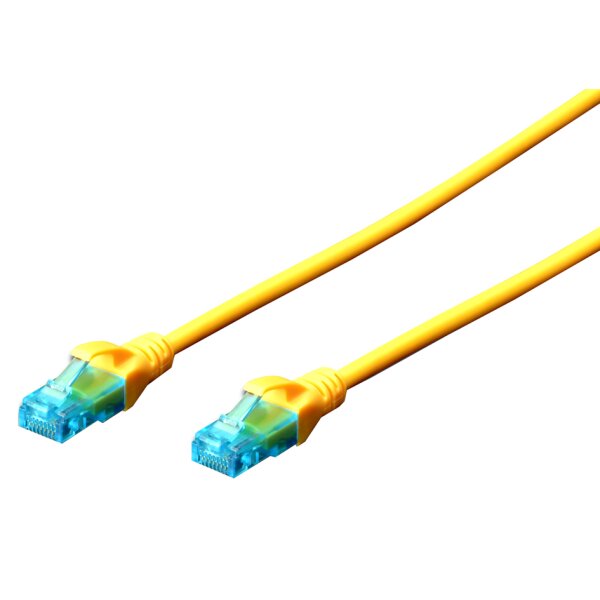 DIGITUS Patchkabel, Kat. 5e, U UTP, 2,0 m, gelb
