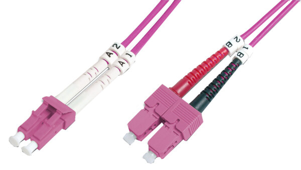 DIGITUS Câble Patch à fibres optiques, LC-Duplex - SC-Duplex