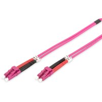 DIGITUS LWL Patchkabel, LC-Duplex - LC-Duplex, OM4, 5,0 m