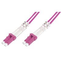 DIGITUS LWL Patchkabel, LC-Duplex - LC-Duplex, OM4, 10,0 m