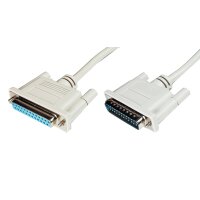 DIGITUS 25-Pol Sub-D Kabel, Stecker - Kupplung, 2,0 m