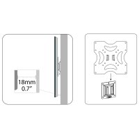 DIGITUS LCD- LED-TV Wandbefestigung, bis Vesa 200 x 200 mm