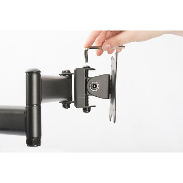 DIGITUS Support double écran universel, fixation par serrage