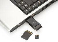 DIGITUS USB 2.0 Multi Card Reader Stick, SD Micro SD
