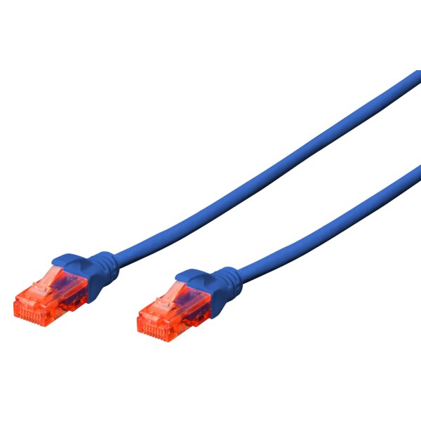 DIGITUS Patchkabel, Kat. 6, U UTP, 0,25 m, blau