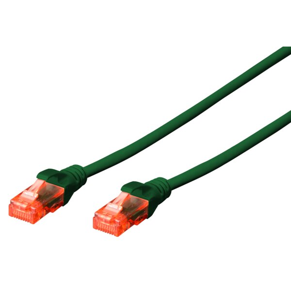 DIGITUS Patchkabel, Kat. 6, U UTP, 2,0 m, gr&uuml;n