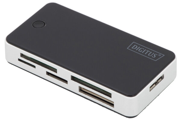 DIGITUS Lecteur de carte USB 3.0 All-in-one, noir / argent
