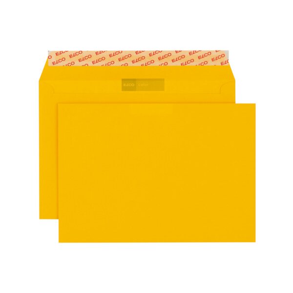 ELCO Enveloppe Color s/fenêtre C5 24084.42 100g, jaune doré 250 pcs.