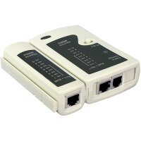 LogiLink Kabeltester RJ11, RJ12, RJ45 mit Remote Einheit