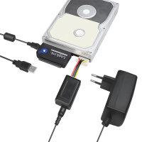 LogiLink Câble adaptateur USB 2.0 - SATA et IDE,...