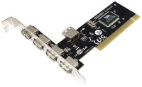 LogiLink USB 2.0 PCI Karte, 4 + 1 Port, VIA Chipsatz