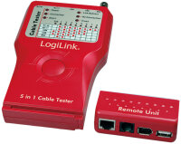 LogiLink Testeur de câble 5 en 1, avec une...