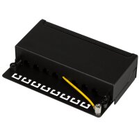 LogiLink Desktop Patch Panel Kat.6, geschirmt, 8 Port, grau