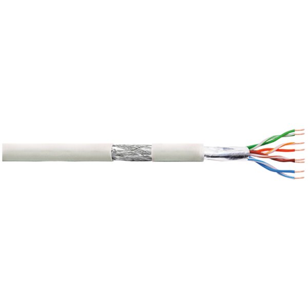LogiLink Installationskabel, Kat. 5e, SF UTP, 305 m, grau