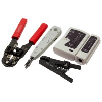 LogiLink Netzwerk-Werkzeug-Set, in schwarzer Tasche