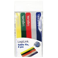 LogiLink Attache-câbles auto-agrippant, 180x20 mm,