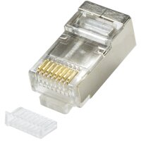 LogiLink RJ45 Stecker für Rundkabel, Kat.5e, geschirmt